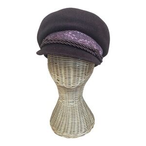 Vintage M. Madzelewski Warszawa Traditional Hat Brown Polish Mens Cap 1960s